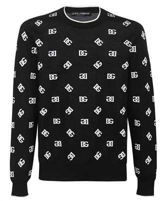 Dolce & Gabbana GXJ79T JDMP4 WOOL-SILK LOGO Strick