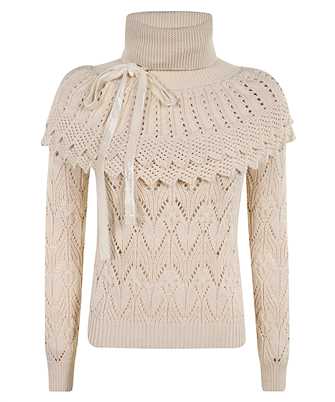 Zimmermann 4942TF251 Hypnotic Ruffle Collar Knit