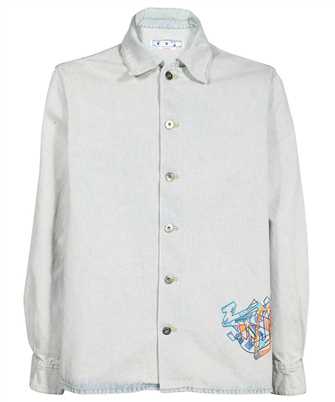 Off-White OMYD048S23DEN001 GRAFFITI EMB DENIM SKATE Camicia