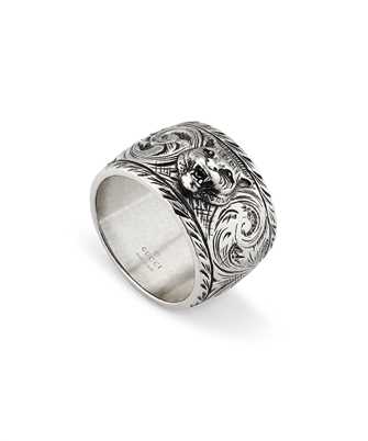 Gucci Jewelry Silver JWL YBC4335710010 GATTO 10MM Ring
