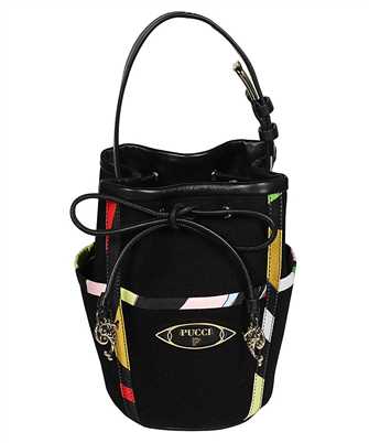 Emilio Pucci 3RBA43 3R030 LOGO-PLAQUE COTTON BUCKET Tasche