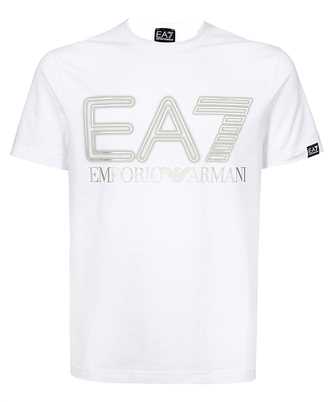 EA7 3DPT37 PJMUZ LOGO-PRINT COTTON-BLEND T-shirt