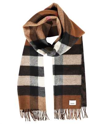 Burberry 8045178 REVERSIBLE CHECK AND MONOGRAM CASHMERE Scarf