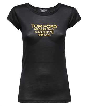 Tom Ford TSJ559 FAX835 SILK JERSEY FITTED WITH TOM FORD ARCHIVE LOGO Tričko