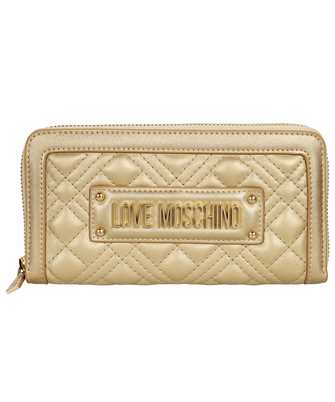LOVE MOSCHINO JC5600PP0GLA SHINY QUILTED ZIP-AROUND Wallet