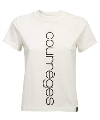 Courreges 423JTS006JS0112 LOGO-PRINT COTTON T-shirt