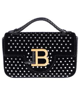 Balmain BN1DG812ASXT B-BUZZ MINI VELVET AND CRYSTAL Borsa