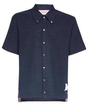 Thom Browne MJS213A F0302 SHORT SLEEVE BUTTON DOWN IN UNIVERSITY STRIPE Hemd