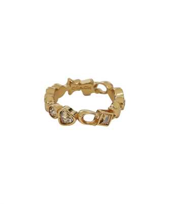COACH 37491618GLD710 HEART MIX BAND Ring