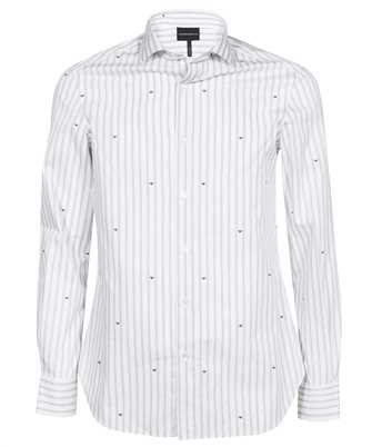 Emporio Armani 3R1C86 1K0BZ JACQUARD-LOGO COTTON Camicia