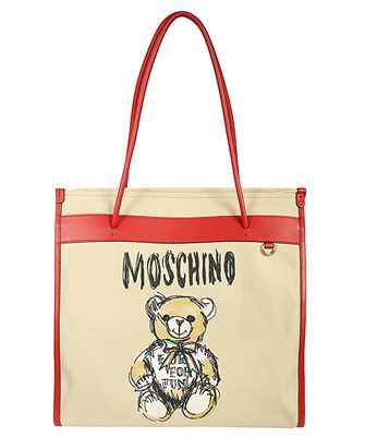 Moschino A7542 8207 TEDDY BEAR-PRINT TOTE Borsa