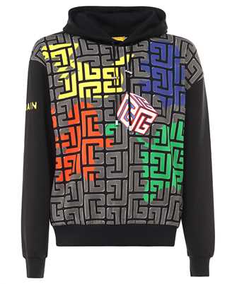 Balmain YH3JT080GB42 OVERSIZE MONOGRAM BALL Felpa