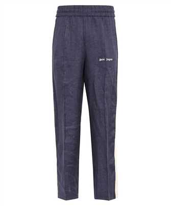 Palm Angels PMCJ021S24FAB003 CLASSIC LOGO LINEN TRACK Trousers