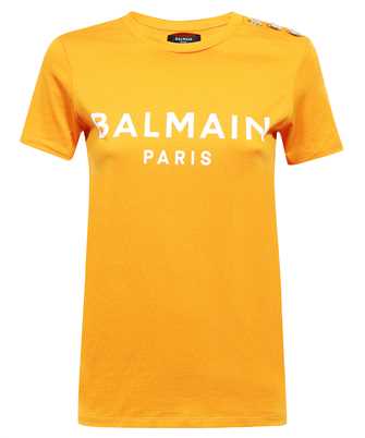 Balmain AF1EF005BB02 3 BTN SS BALMAIN PRINT T-shirt
