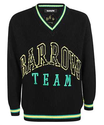 Barrow F3BWUAJP034 INTARSIA-LOGO V-NECK Knit