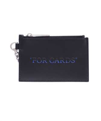 Off-White OMND070F23LEA001 QUOTE BOOKISH KEY RING Pzdro na karty