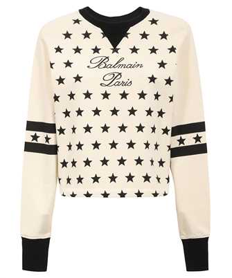 Balmain CF1JO066GD27 SIGNATURE STARS BULKY Sweatshirt