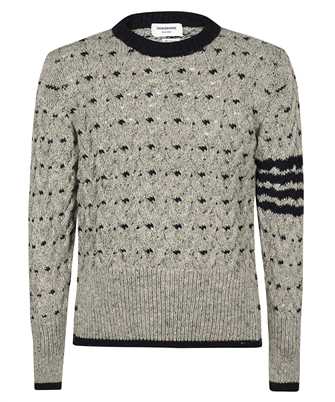 Thom Browne MKA510A Y1506 ALL OVER CABLE STITCH CLASSIC CREW NECK Sveter