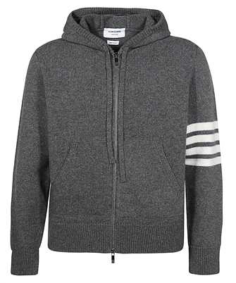 Thom Browne MKT009A Y1029 MERINO JERSEY WHALE AND SAILBOAT 4-BAR ZIP Hoodie