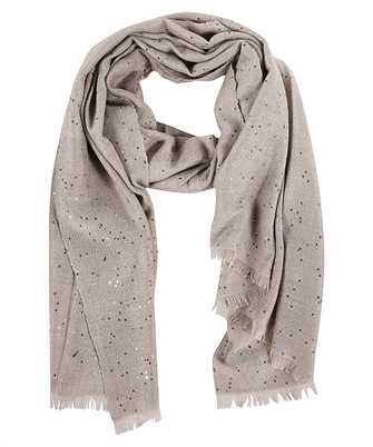 Brunello Cucinelli MSC915029 Cashmere and silk Diamond yarn Scarf
