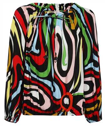 Emilio Pucci 3ERM55 3E786 ABSTRACT-PRINT OFF-SHOULDER Shirt