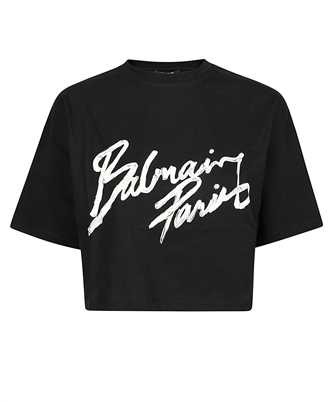 Balmain GF1EE145BD41 CROPPED SS T-shirt