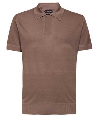 Tom Ford KPS005 YMV004S23 VISCOSE SILK MICRO TEXTURE Polo