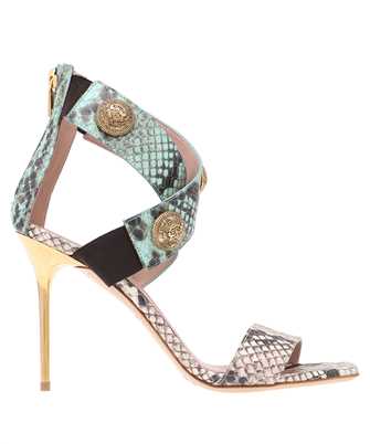 Balmain CN1UH907LFPR ALMA-CALFSKIN EMBOSSED PYTHON Sandalen