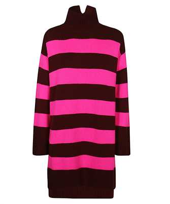 Don Dup DT291 M00832R SZA OVERSIZED POLO NECK FISHERMAN'S RIB Knit