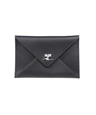 Courreges 123GPM011CR0010 LEATHER ENVELOPE Porta carte di credito