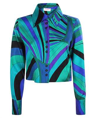 Emilio Pucci 5HRJ15 5H751 IRIDE PRINT CROPPED Shirt