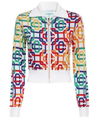 Casablanca WS23 KW 337 01 MONOGRAM ZIP UP Knit