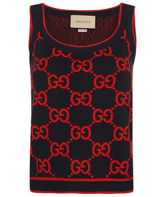 Gucci 743318 XKC8X GG COTTON AND SILK BLEND Top