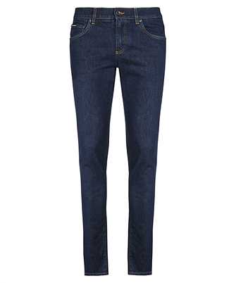 Dolce & Gabbana GY07LD G8JJ2 SKINNY STRETCH DENIM WITH FLOCKED LOGO TAG Jeans