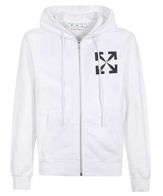 Off-White OMBE013C99FLE005 SINGLE ARROW SLIM ZIP Kapuzen-Sweatshirt