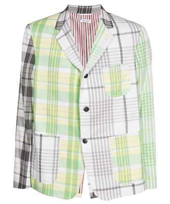 Thom Browne MJC010F F0172 FUN-MIX HAIRLINE CHECK MADRAS COTTON SACK SPORT Sako
