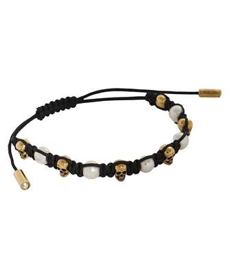 Alexander McQueen 667549 F12ST SKULL&PEARL Bracciale