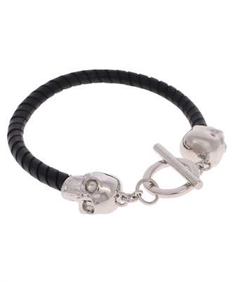 Alexander McQueen 554600 J127I SKULL LEATHER Bracelet