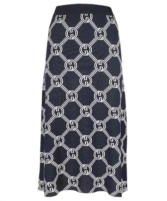 Gucci 692700 XKCB2 REVERSIBLE GG WOOL JACQUARD Skirt