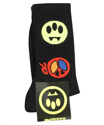 Barrow F3BWUASO124 GRAPHIC-PRINT RIBBED-KNIT Socks