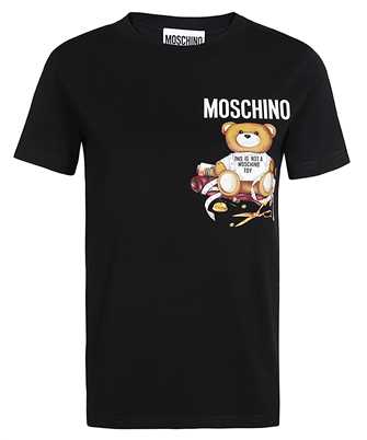 Moschino V0702 5541 TEDDY BEAR-MOTIF COTTON Tričko