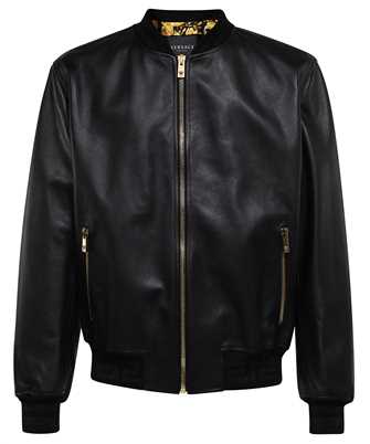 Versace 1007634 1A05477 GRECA LEATHER BOMBER Giacca