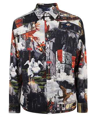 Off-White OMYD05PF25DEN002 WORLD PAINT MILIT SHIRT Koela