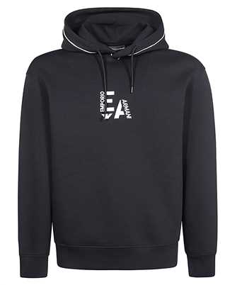 Emporio Armani 6R1ME5 1JHSZ DOUBLE-JERSEY WITH EMBOSSED LOGO Hoodie