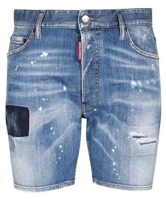 Dsquared2 S74MU0775 S30342 MEDIUM DENIM PATCHES WASH MARINE Shorts