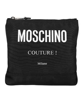 Moschino A7426 8201 LOGO-PRINT PANELLED MESSENGER Bag