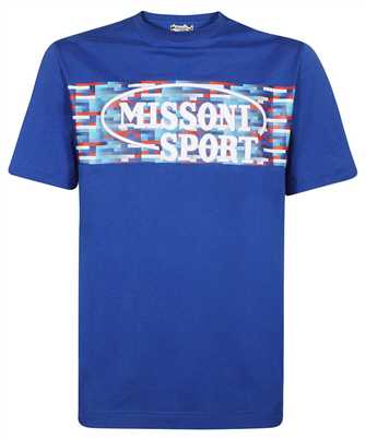 MISSONI US23SL1F BJ00F6 CREW-NECK COTTON LOGO LETTERING AND PRINT T-shirt