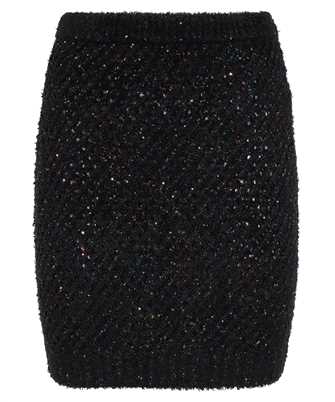 Balmain BF0LB005KF11 HW GLITTER KNIT SHORT Gonna