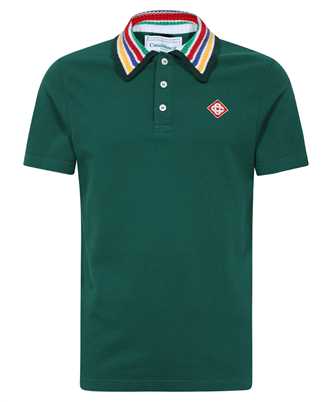 Casablanca MF23 JTP 200 02 PRIMARY STRIPE KNIT COLLAR CLASSIC Polo