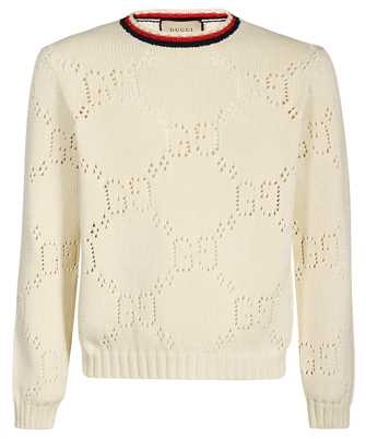 Gucci 740501 XKC4L PERFORATED GG COTTON Knit